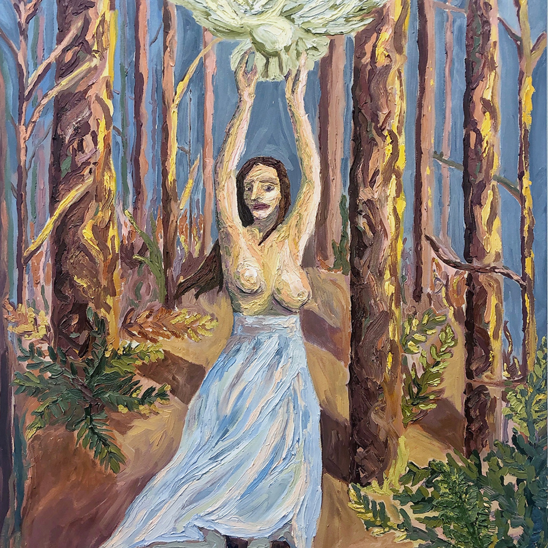 Ragana, Katrina Kuras, Winter 2019, 3ft x 4ft, oil on canvas